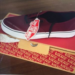 Burgundy Vans
